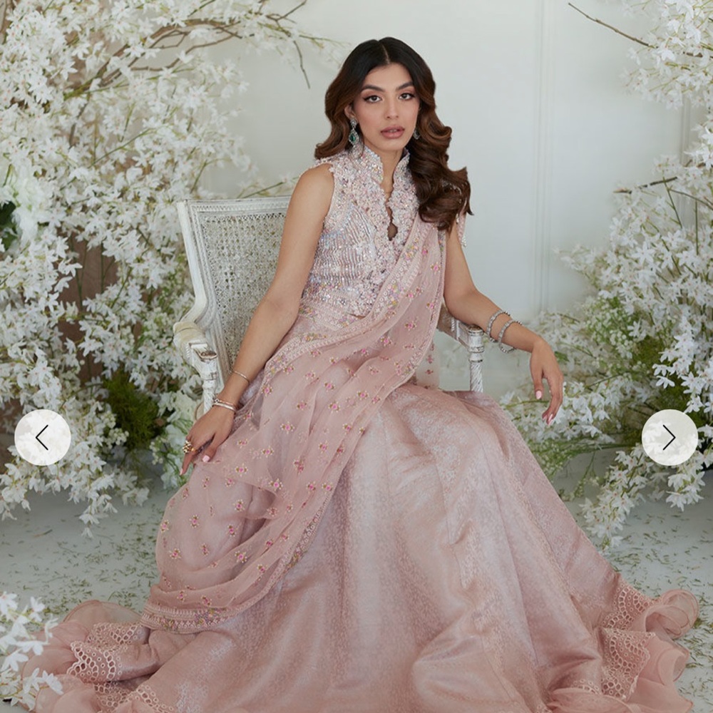 Farah Talib Aziz WINONA PINK LEHNGA SAREE